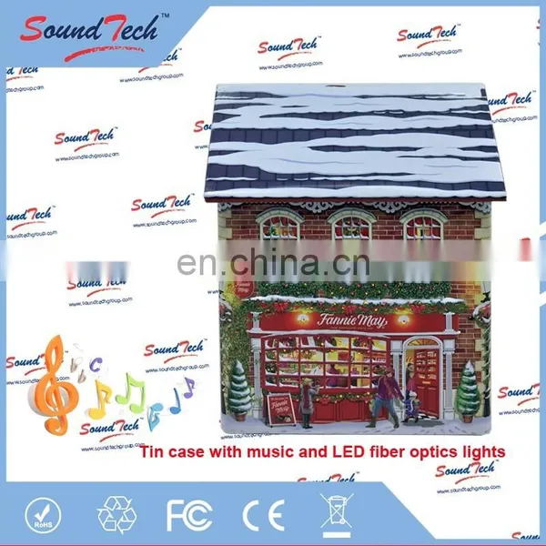 High Quality Tin Can Factories Metal Tin Can With Music and LED Fiber Optics Light up