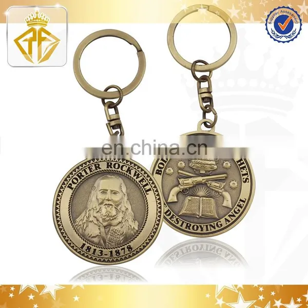 3D Custom Airplane Metal Keychain in Silver Finishing photo-4