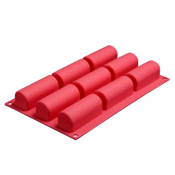 Free Sample Food Grade Heat Resistant Nontoxic Silicone Cake Mould Baking Mousse Pudding Mould Tool 9holes photo-3