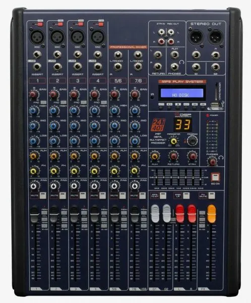 Bluetooth/USB Mixer With 8/12/16 Channels photo-3