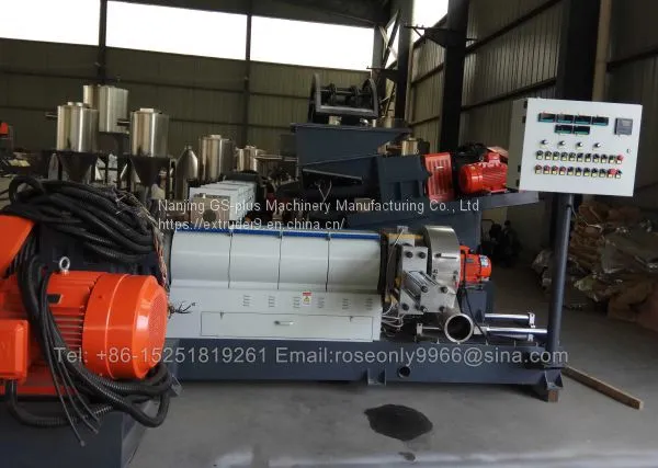 PP PE Caco3 Compounding Extruder Pelletizing Line photo-4