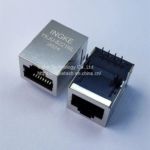 INGKE YKJU-8221NL Direct Substitute 74990100011A 1 Port 100 Base-T Through Hole RJ45 LAN With Transformer