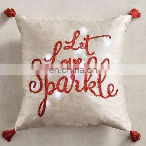 Best Selling Red Christmas Led Cushion photo-2
