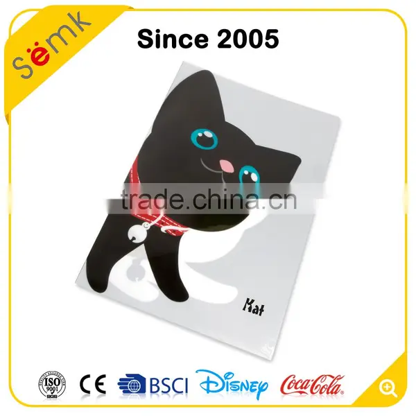 2016 China Custom l Shape Clear Plastic Envelope Folder for Office & School photo-4