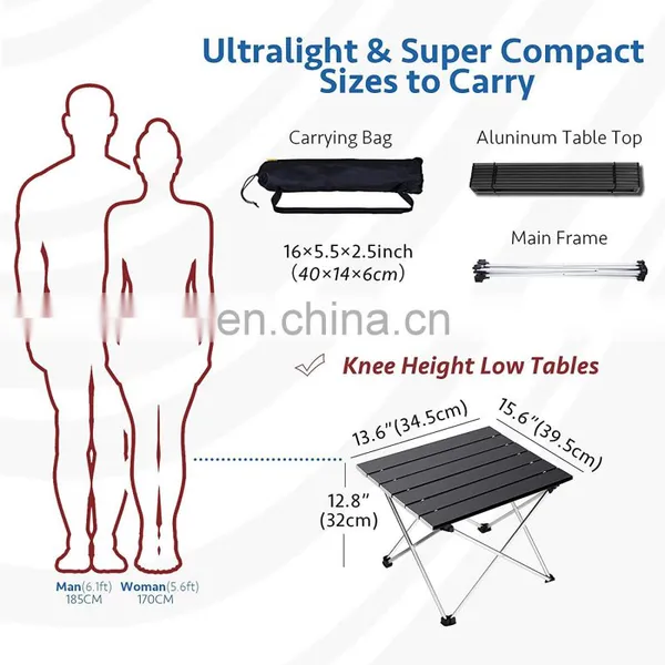 Outdoor Aluminum Folding Table Leisure Portable Mini Self-drive Camping Aluminum Table photo-5