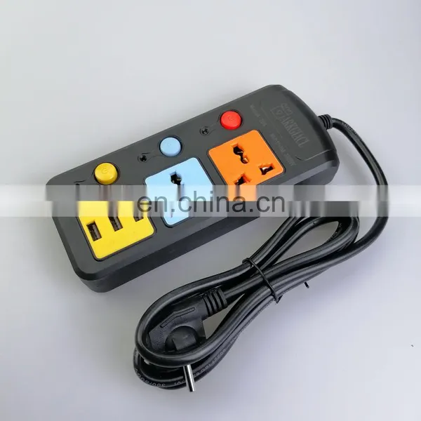 New Black Shape Universal Socket With USB Socket Extension Socket 2022 photo-2