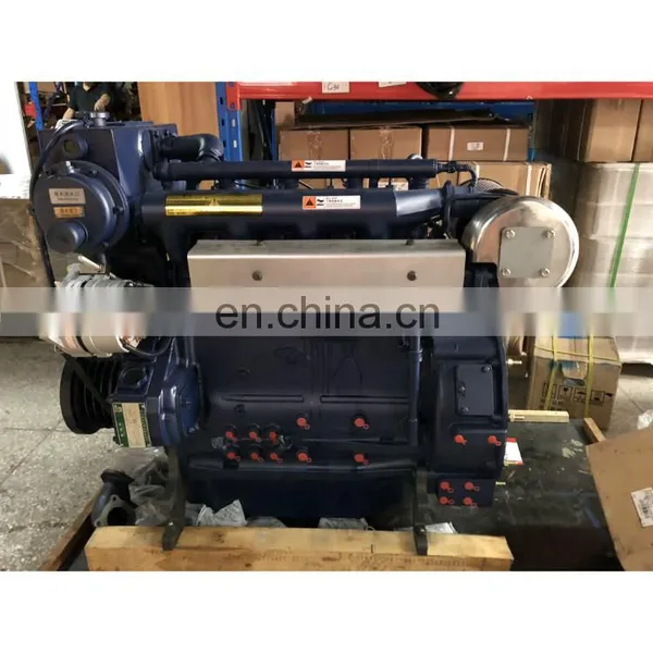 Best Price 6 Cylinders Turbocharged 70kw 95hp 1800rpm Weichai WP4C95-18 Marine Engine Diesel Boat Engine photo-2