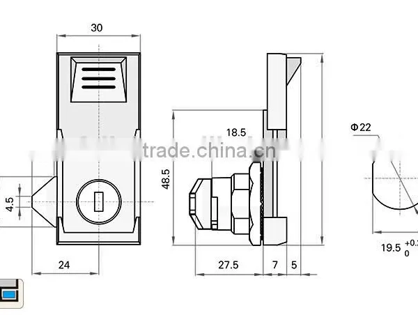 CE RoHS 2015 FEILEI A-99-1 Wenzhou Wholesale Zinc Alloy High Safty Chrome Plated Metal Cabinet Plane Locks photo-6