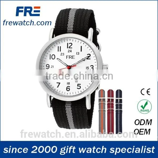 Colorful Changeable Fabric Strap Quartz Watch With Metal Case photo-4