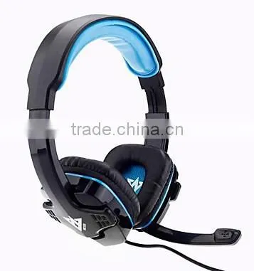 USB Stereo headphone set for computer & play station ME333 Blue