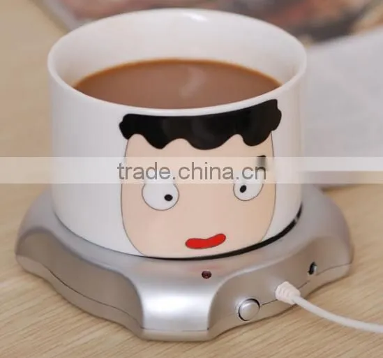 Usb Coffee Cup Warmer With Clock , Portable Powered Cup Usb Heater photo-3