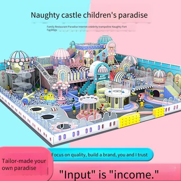 Indoor Small Amusement Park Equipment for Children's Playground, Ball Pit, Trampoline Park, Outdoor Slide photo-2