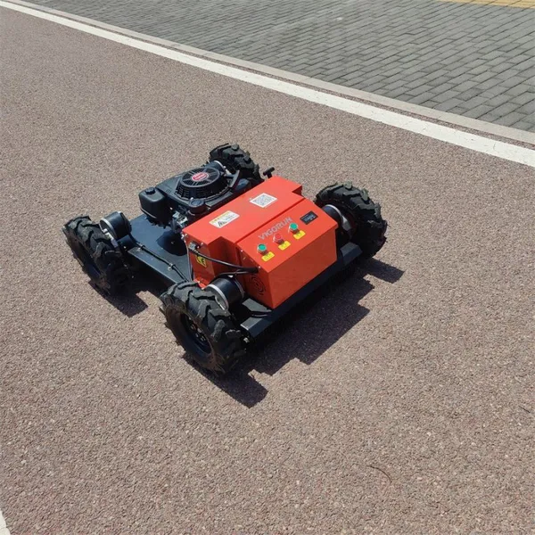 Agricultural Robotic Gasoline Cutting Width 800Mm Remote Operated Robotic Slope Mower photo-4