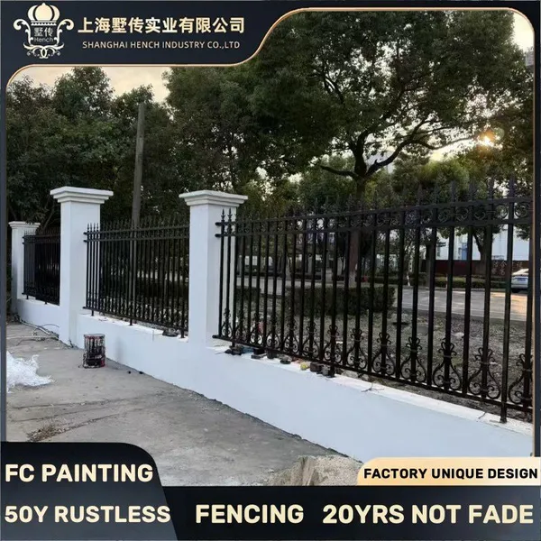 Luxury Wrought Iron Railing Stair Iron Fence photo-5