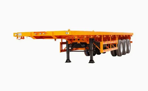 3 Axle 40ft Flatbed Semi Trailer Heavy Duty photo-2