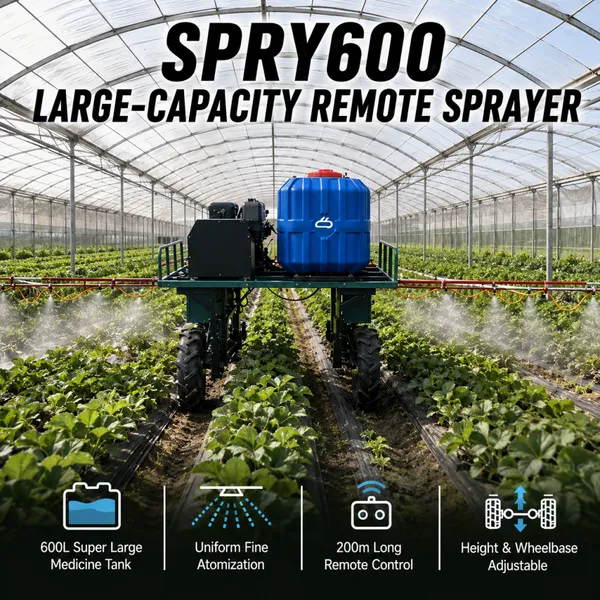 Vigorun SPRY600 RC Agricultural Sprayer 600L Tank Quick‑Connect Boom System for Large Farm Orchard