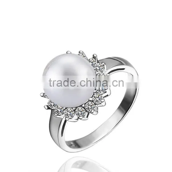 925 Silver Natural Freshwater Pearl Ring Designs photo-4