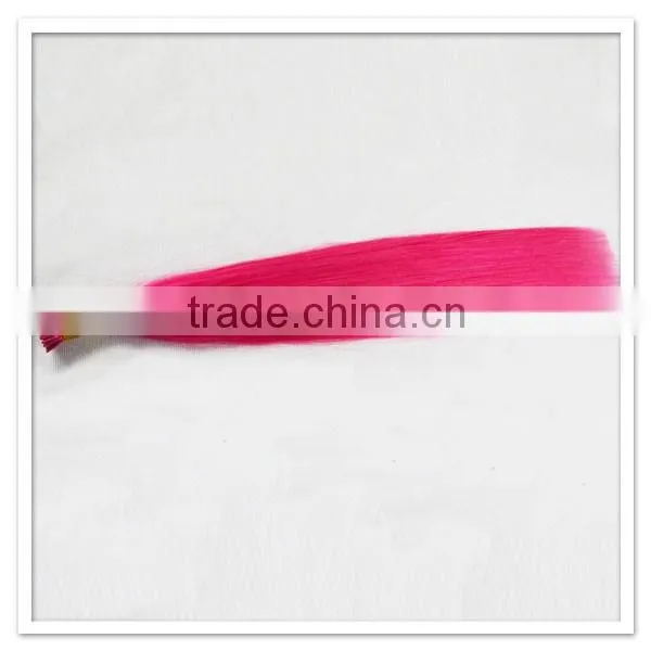 In Russian Hot Selling Hair Bulk Fushia Color photo-5