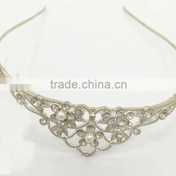 FASHION METAL BRIDAL FLORAL RHINESTONE HEAD BAND MKH-16035174