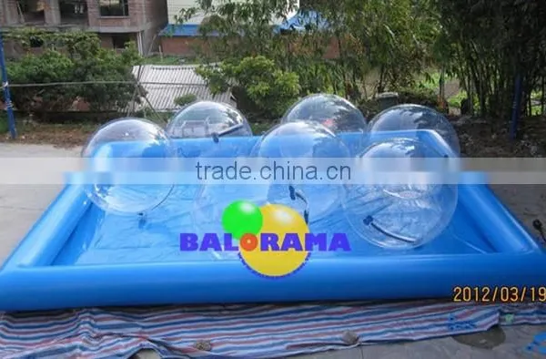 Inflatable Pool and 6 Water Ball