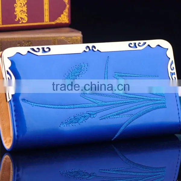 Women Fashion Clutch PU Leather Long Handbag Lady Wallet Coin Purse Card Holder photo-2