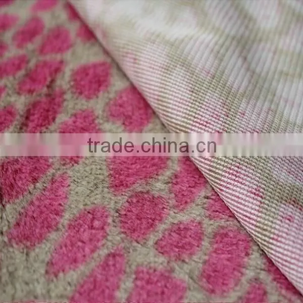 Pink Leopard Mink Coats Plush Fleece Fabric photo-2