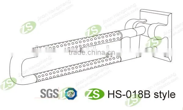 2015 New Design Stainless Steel Anti-bacterial Bath Grab Bar for Medical With Nylon Anti-slip Cover photo-5