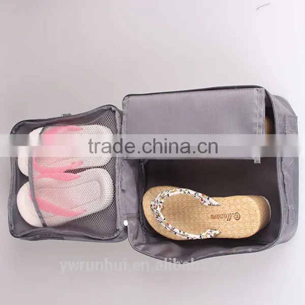 Double Pane Travel Storage Matching Shoe and Bag Set