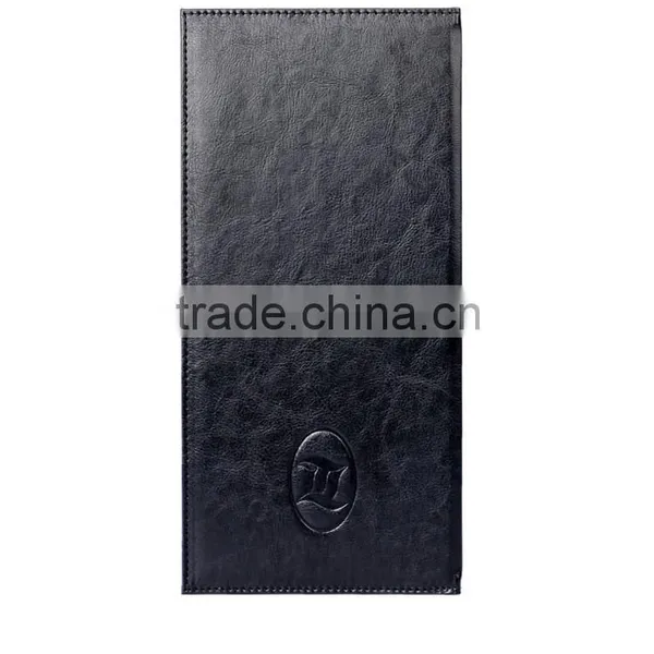Black High Quality Leather Wine List Folder Menu Cover for Resturant photo-2