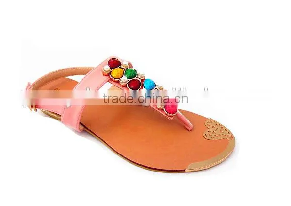 Fashion Lady Fancy Flat Heel Colorful Slippers photo-4