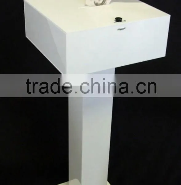 GH-RJ025 White Acrylic Suggestion Box ,modern Acrylic Donation Box photo-2