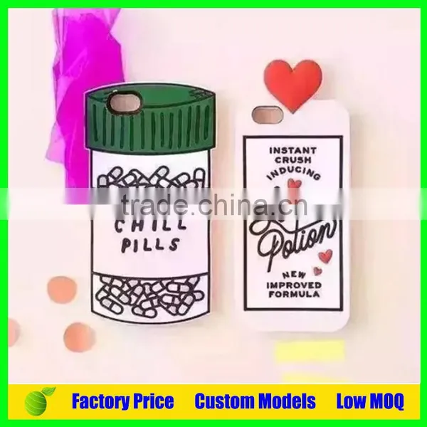 Chill Pills Design Silicone Mobile Phone Case for Apple Iphone 5 6 6plus Price 1.5usd Quality Choice photo-2