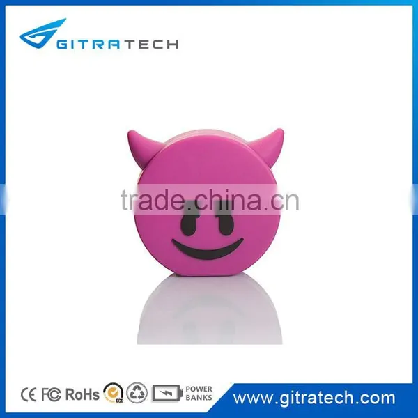 Bestselling Emoji 2600mAh Portable Charger PVC Power Bank Emoji photo-4