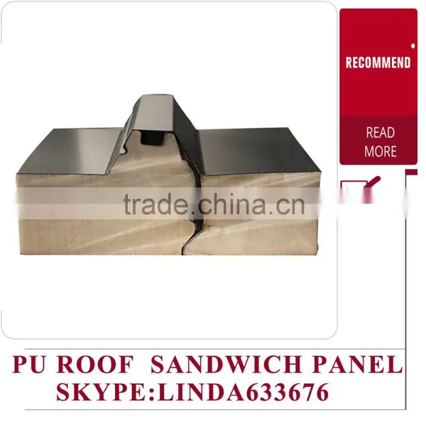 Polyurethane Sandwich Panels Type and Metal Panel Material polyurethane sandwich roof panel