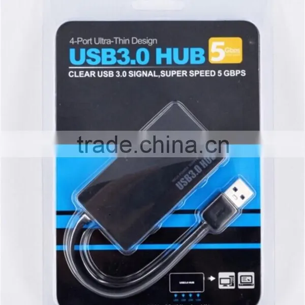 Super High Speed Computer 4 Port Slim Usb 3.0 Hub photo-3