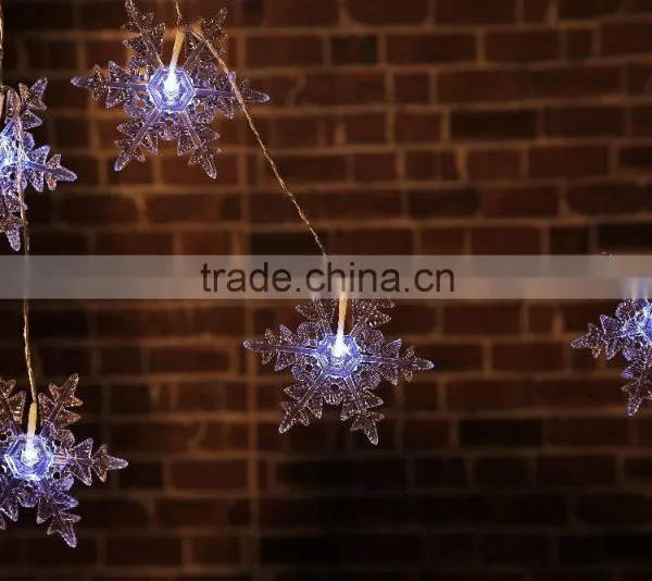 Xmas 10LED Big Snowflake Light Chain
