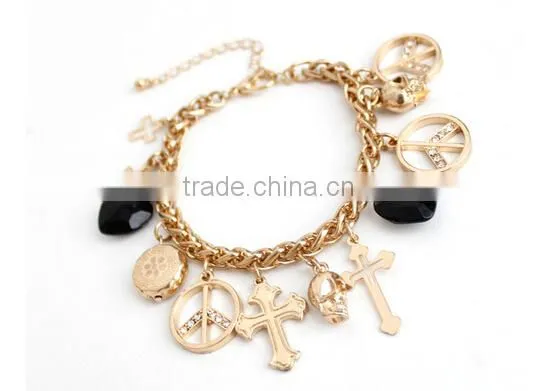 >>NEW SW16607 Promotion Charm Bracelet Peace Cross Bracelet// photo-3