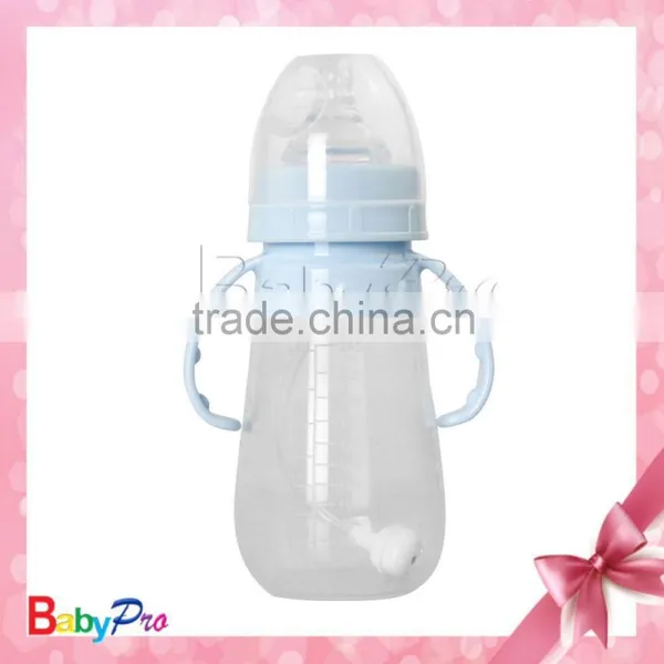 China Supplier Eco-friendly Material Cute Form Baby Bottle Silicone Bottle Handle New Feeding Bottle photo-2