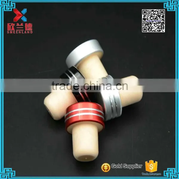 Hot Sale Wood Cap Synthetic Cork Wine Bottle Stopper photo-2