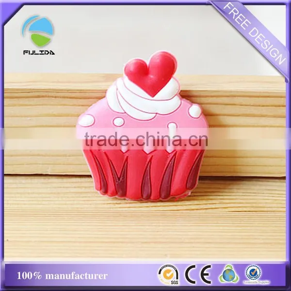 Birthday Cake Candle Soft Pvc Plastic Promotional Refrigerator Magnet photo-2
