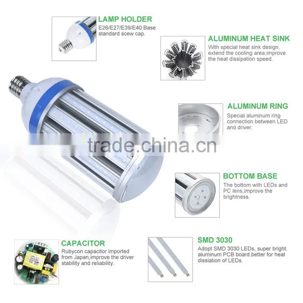 Hot Sale E40 B39 E27 E26 27w 36w 45w 54W 80W 100w 120w Led Corn Street Light photo-3