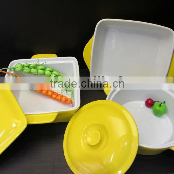 Ceramic Citron Yellow Bakeware Set photo-2
