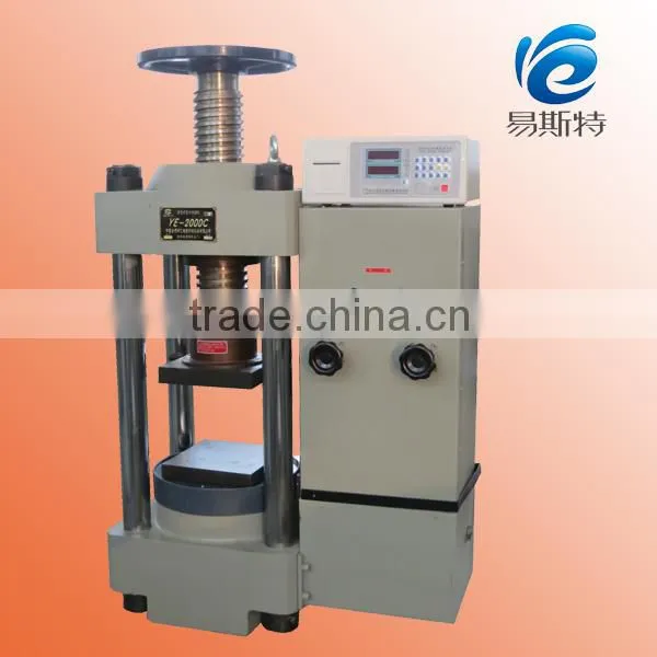 testing machine YE-2000C Digital concrete compressive strength testing machine