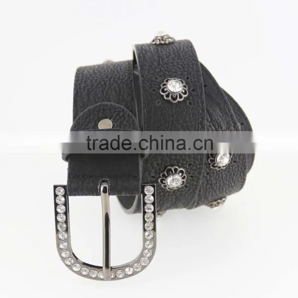 Women's Fashion Flower Studded Rhinestone Belt With Shiny Rhinestone Accessories in Chinese Factory photo-2