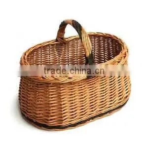 Large Size Vegetable Basket With Handle Looks Old Picinc Storage Bins photo-5