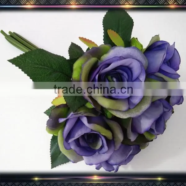Cheap Wedding Bouquet Artificial Rose Wholesale photo-5