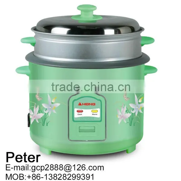 700W Jointless Straight Rice Cooker With Food Steamer
