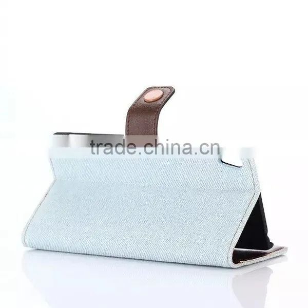 New Product Case for SONY Z4,special Design Case for LG Phone ,demin Style pu Leather Case for SONY Z4 With Wallet photo-5
