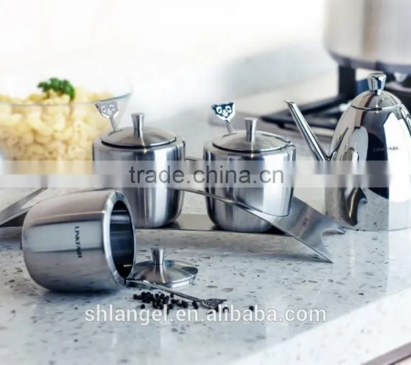 Stainless Steel Seasoning Bottles, Stainless Steel Seasoning Bottles With Shelf LG-TKS-014
