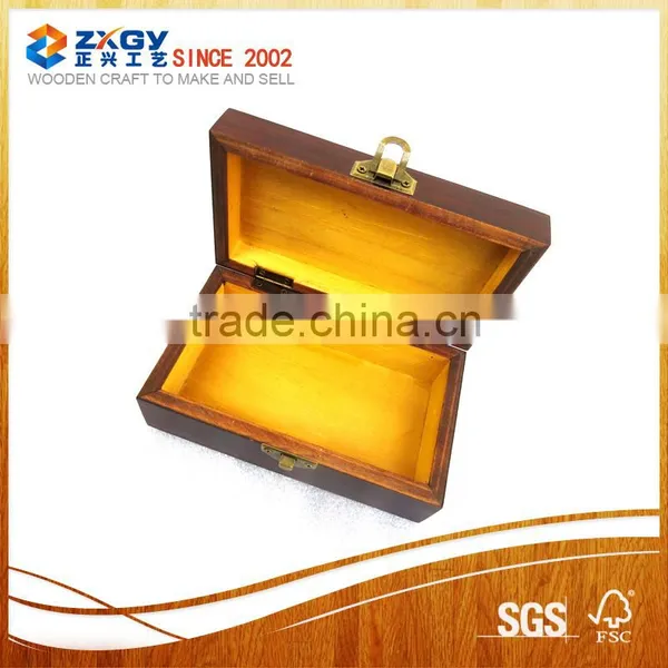 Personalized Wood Cufflink Box, Solid Wood Cufflink Box